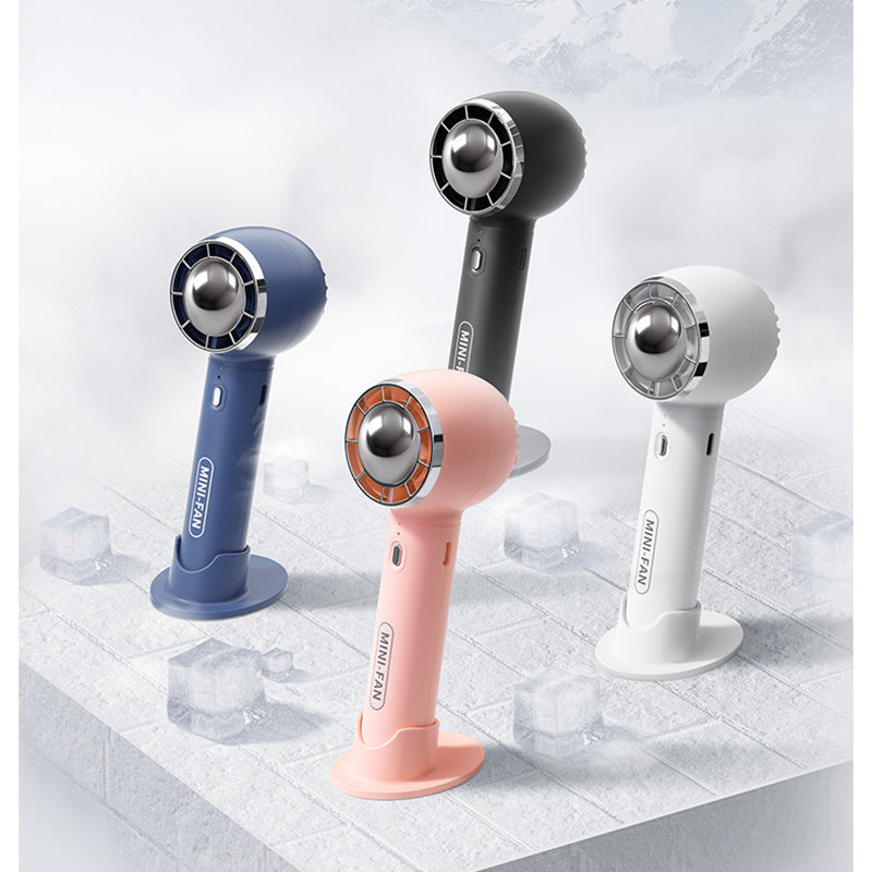 Portable Fan Small Handheld Fan For Outdoor Rechargeable Mini Fan Desk Fan With Phone Stand