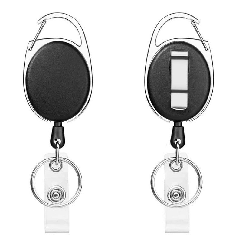 PU Leather Badge Holder With Heavy Duty Retractable Badge Reel