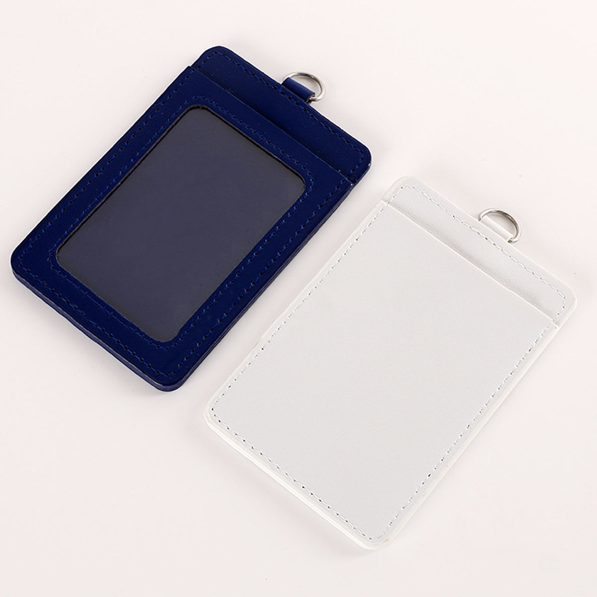 PU Leather Badge Holder With Heavy Duty Retractable Badge Reel
