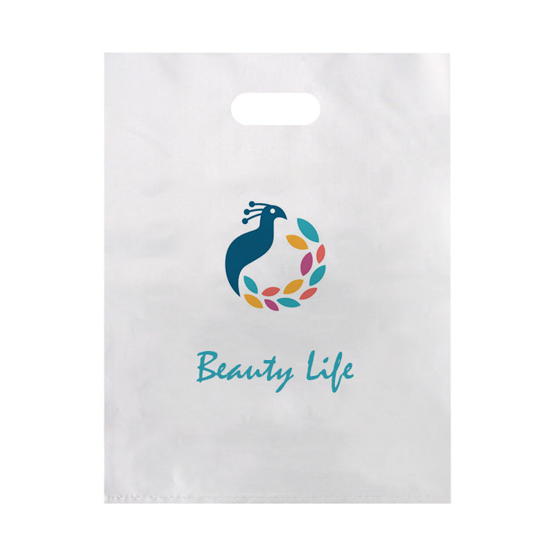 5.9"x7.9" 2.4mil Merchandise Bags W/ Die Cut Handle for Boutique Bag Shopping Clothes Packaging Bags