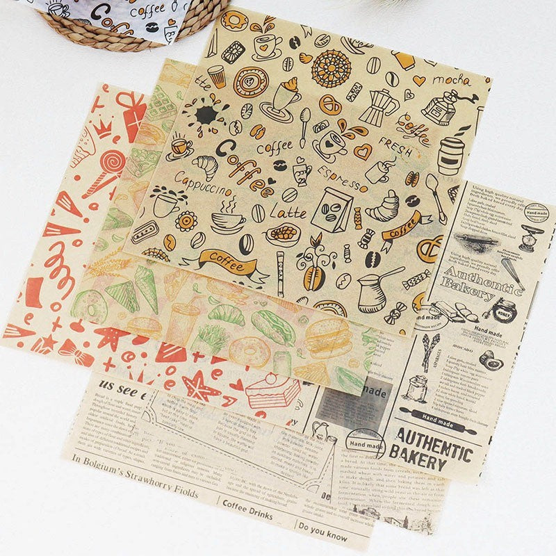 14" x 14" Greaseproof Paper Food Sheets