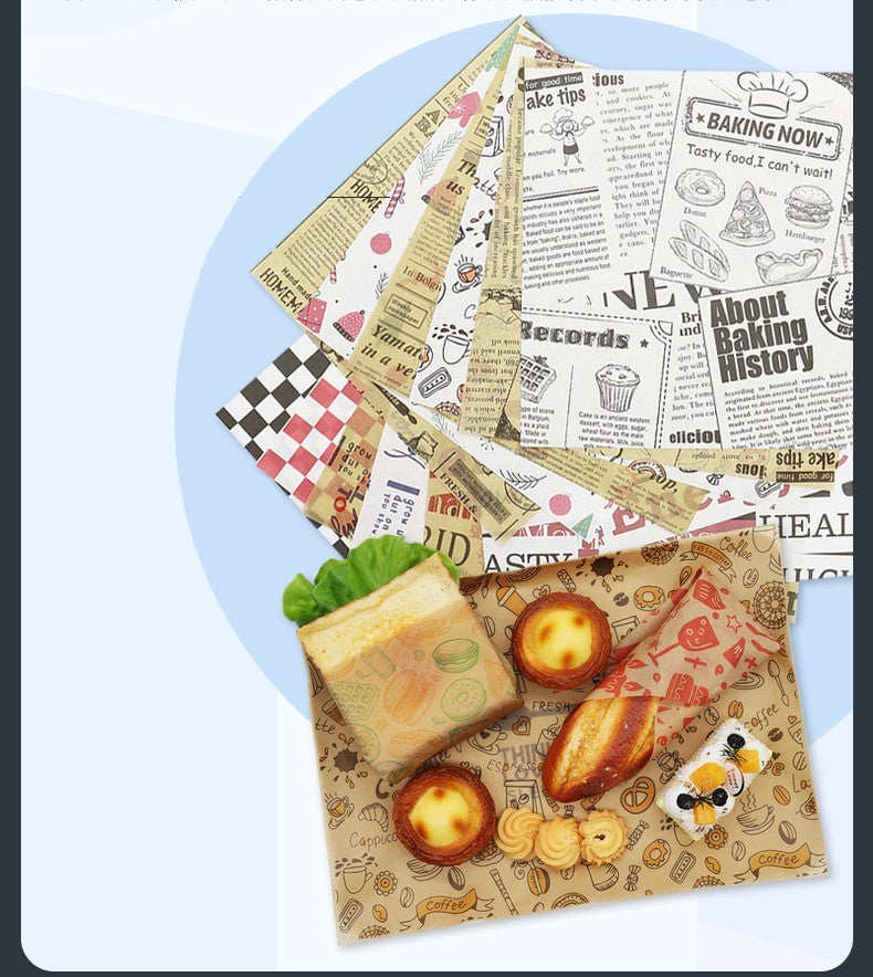 14" x 14" Greaseproof Paper Food Sheets
