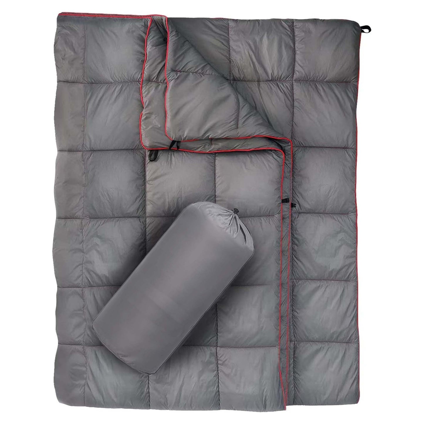 55 x 79" Down Puffy Blanket Camping Blanket Warm Outdoor Camping Quilt