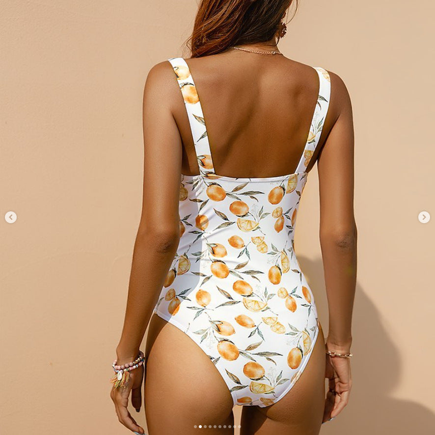 Full Custom Women's One-piece Swimsuit Sexy Bikini Swimsuit All-over Printing #1