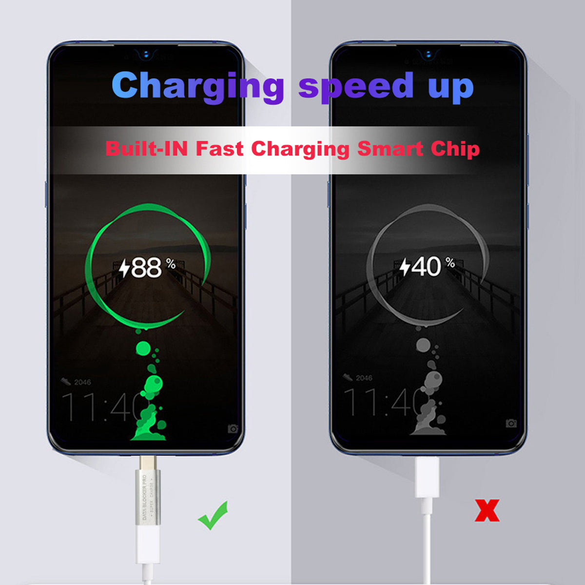 USB C to USB C Data Blocker-Protect Against Juice Jacking