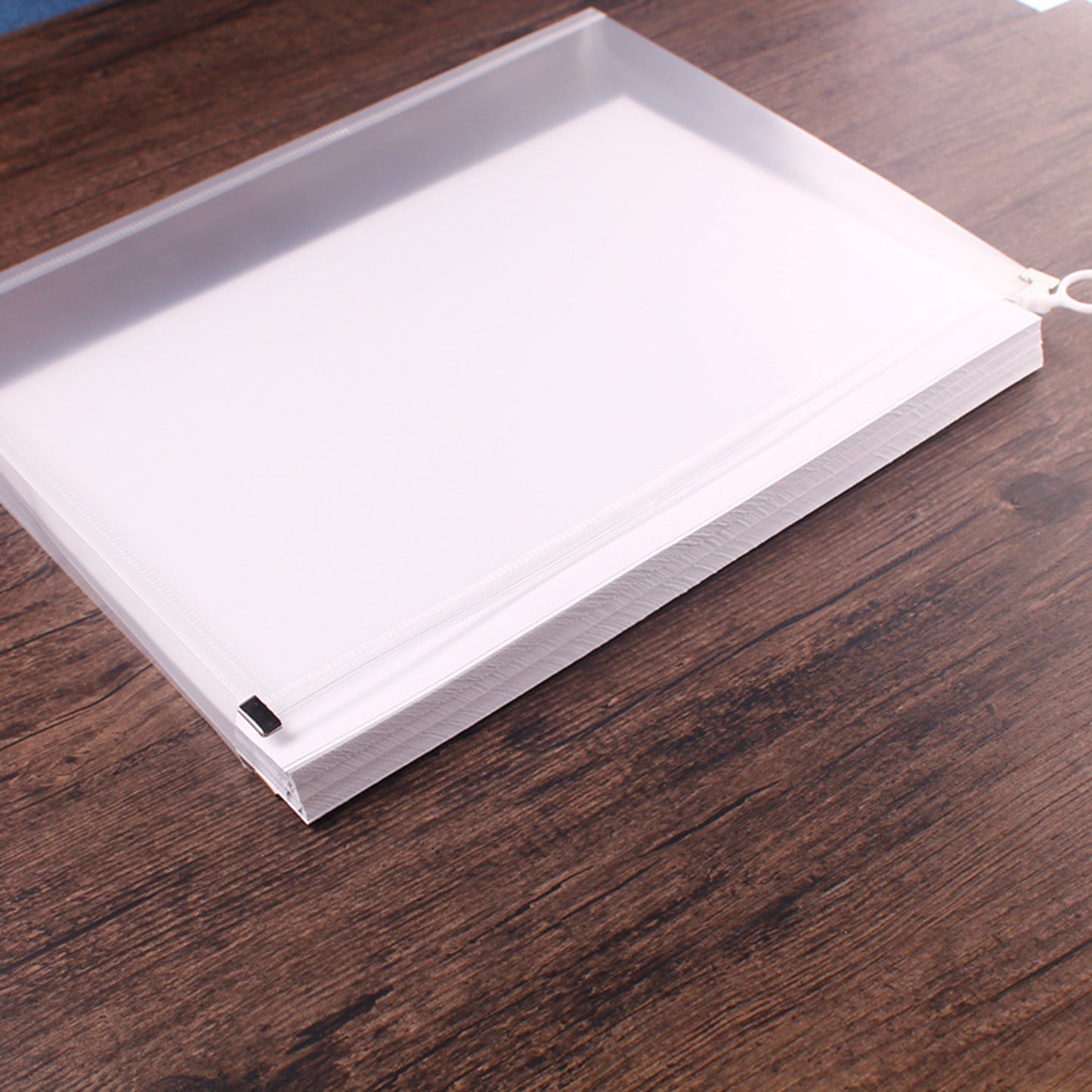 Clear Zip Plastic Envelopes A4 Zipper Document Folder Letter File Folders Expanding Envelope (Label)