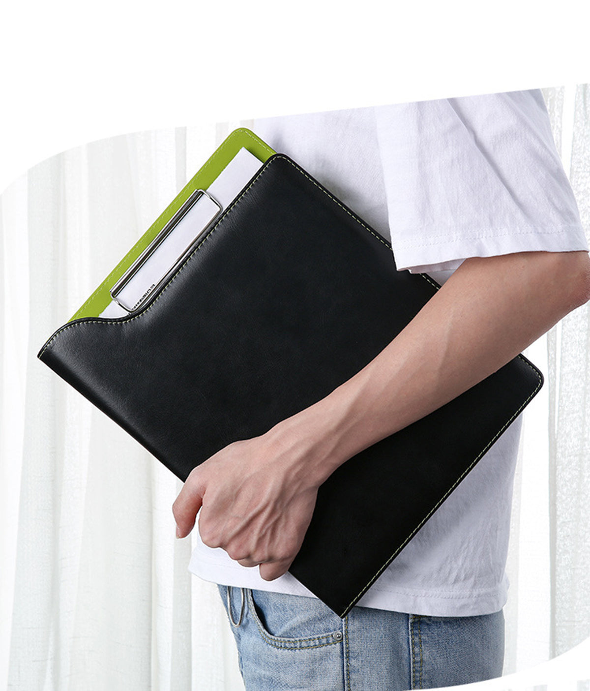 Padfolio Clipboard PU Leather Clipboard Folder for Legal Pad