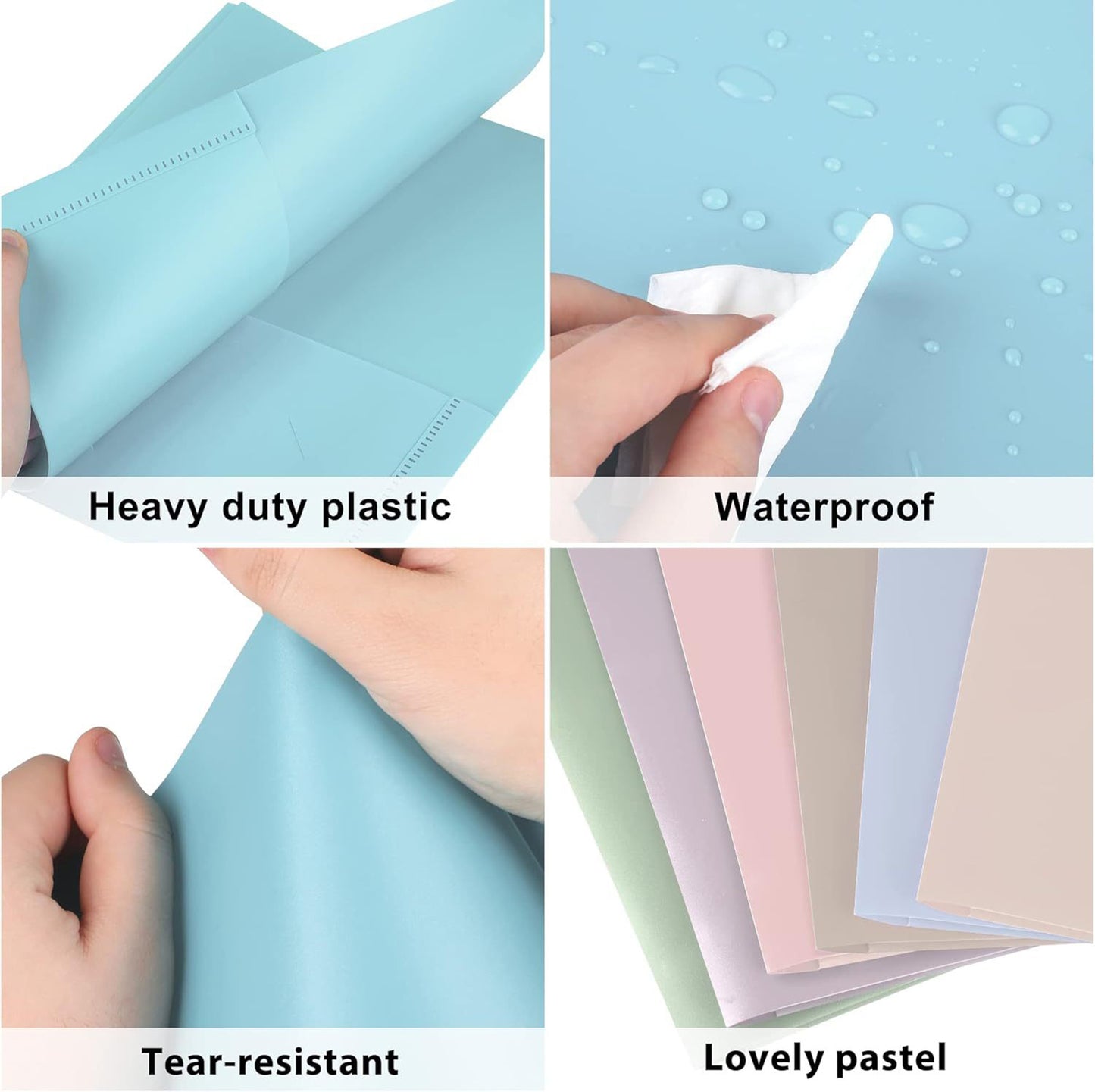 Clear Report Covers with 2 Pockets