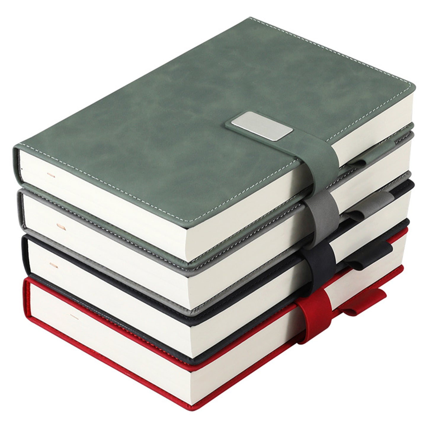 A5 PU Leather Journal with Magnetic Buckle 360 Pages (180 Sheets) 80Gsm Paper
