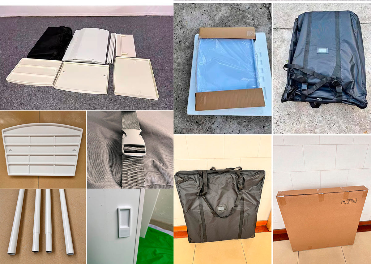Portable Promotion Booth Trade Show Podium Table Exhibition Counter Stand Booth W/ Top Dispaly