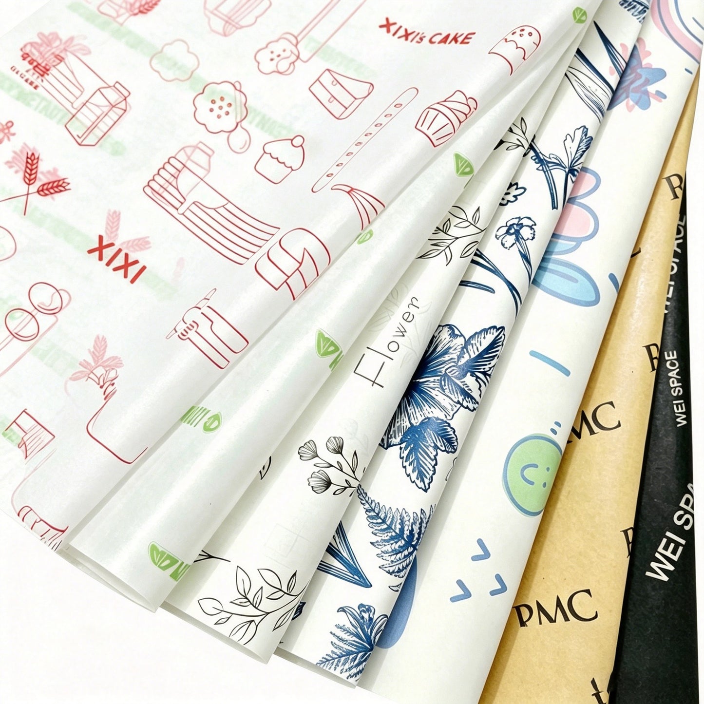 Custom Wrapping Paper White Kraft Paper 20 x 28"