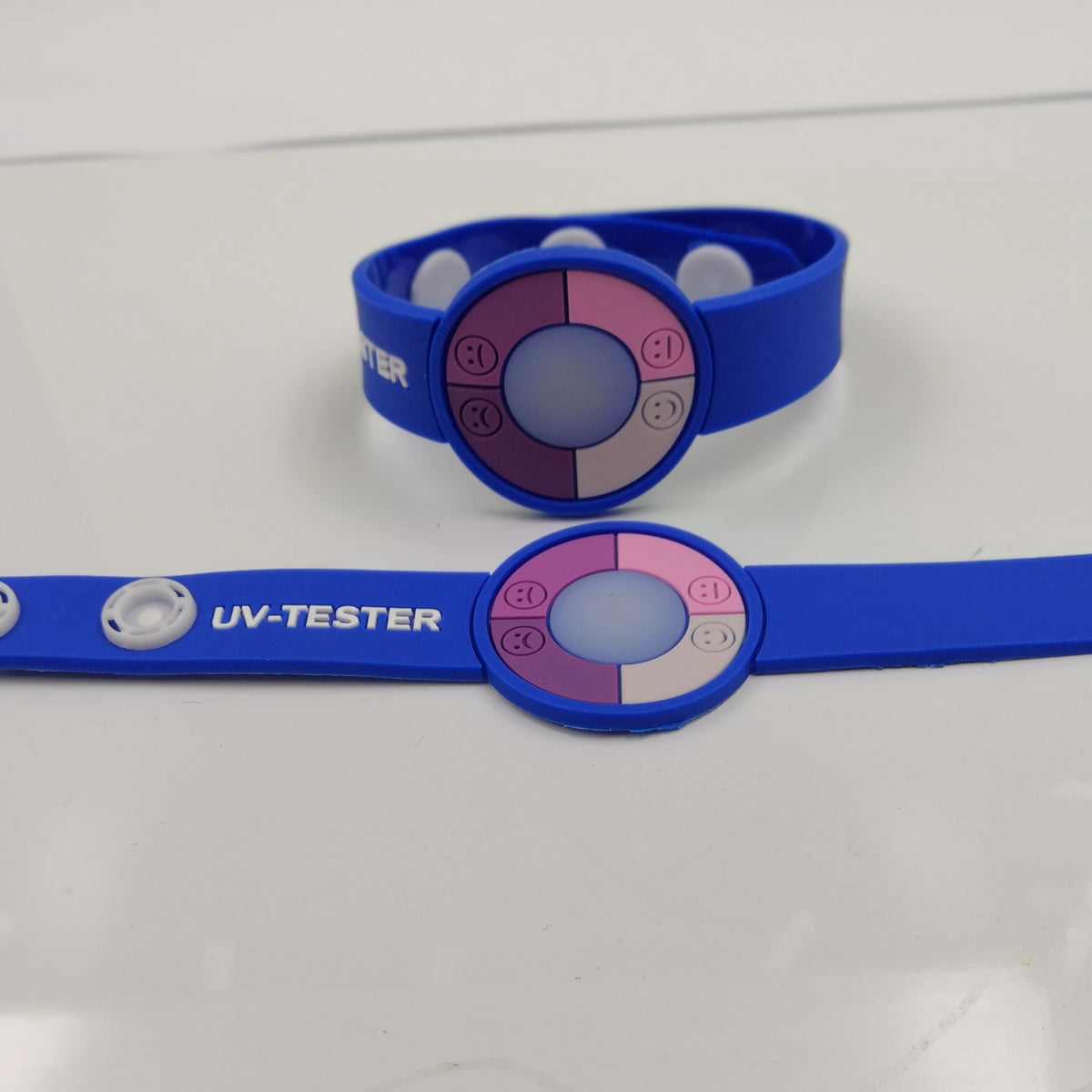 Customizable UV Test Wristband, PVC UV Sensitive Color Changing Bracelet