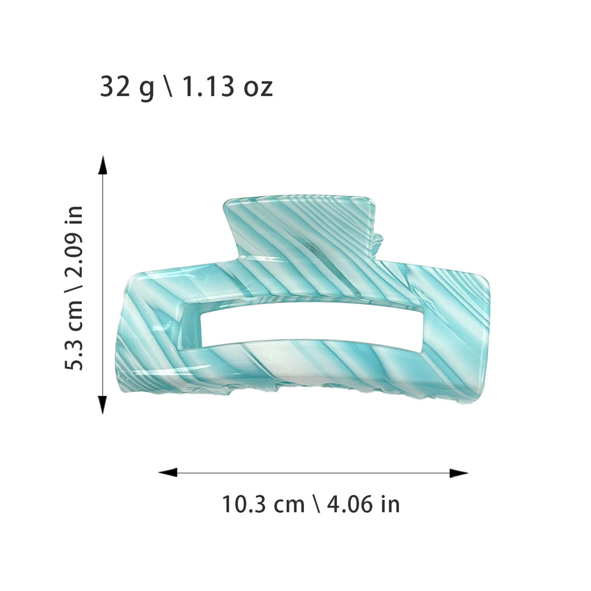 Large Rectangle Big Hair Claw Clips