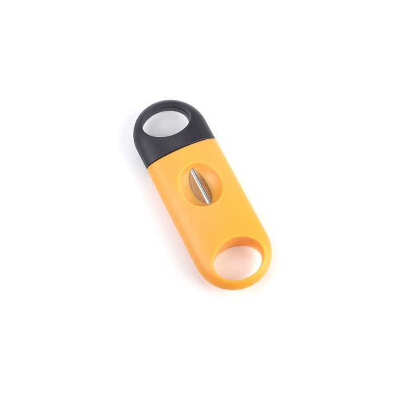 Stainless Steel V-Shaped Plastic Cigar Cutter