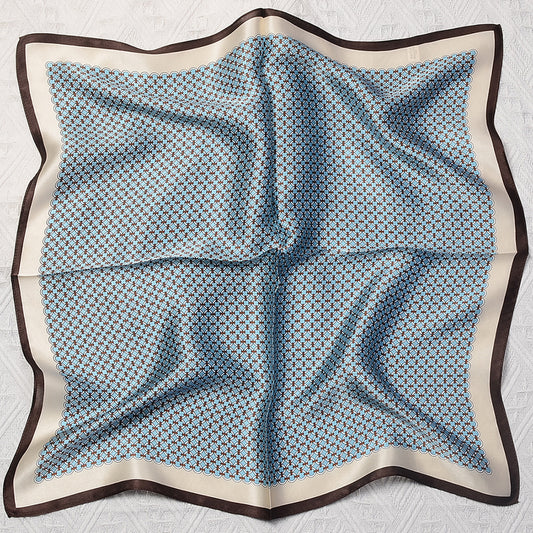 Custom 21" x 21" 100% Mulberry Silk Square Scarf Silk Satin Headband