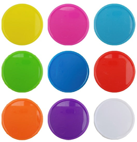 1.45" Full Color Round Plastic Token Bingo Chips for Classroom Homeschool Reward Systems