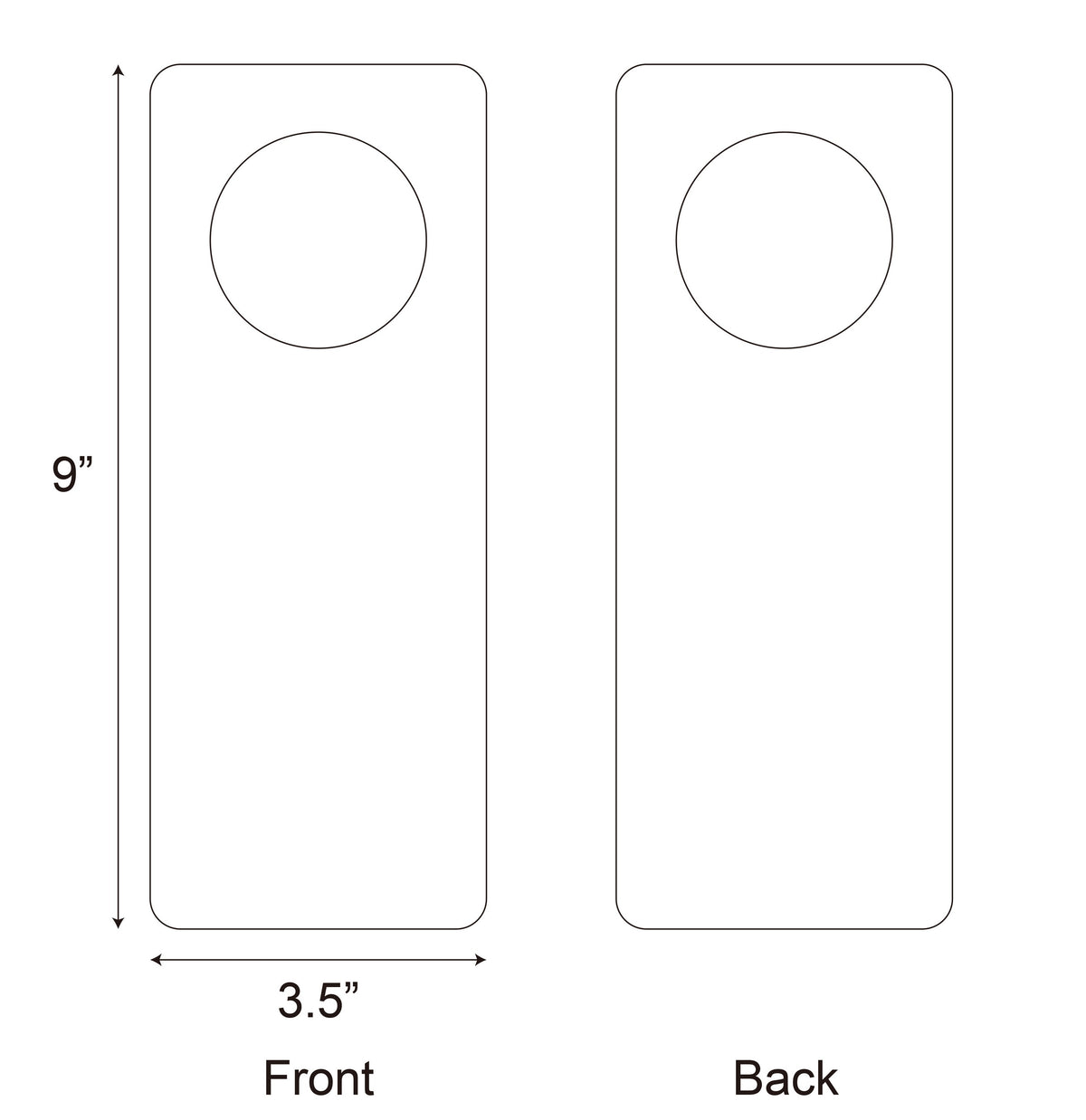 Custom PVC Door Hanger/Top Selling Card