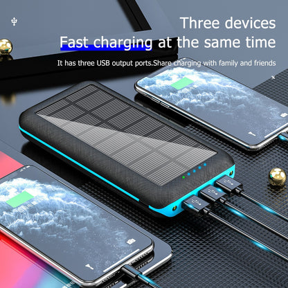 20000 mAh Solar Charger & Wireless Power Bank W/ LED Light