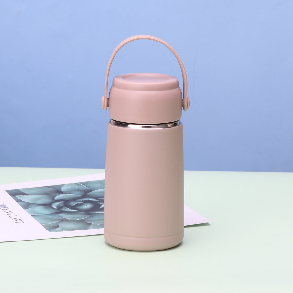 11.8oz/350ML 304 Stainless Steel Mini Vacuum Insulated Water Bottle With Tea Infuser With Handle