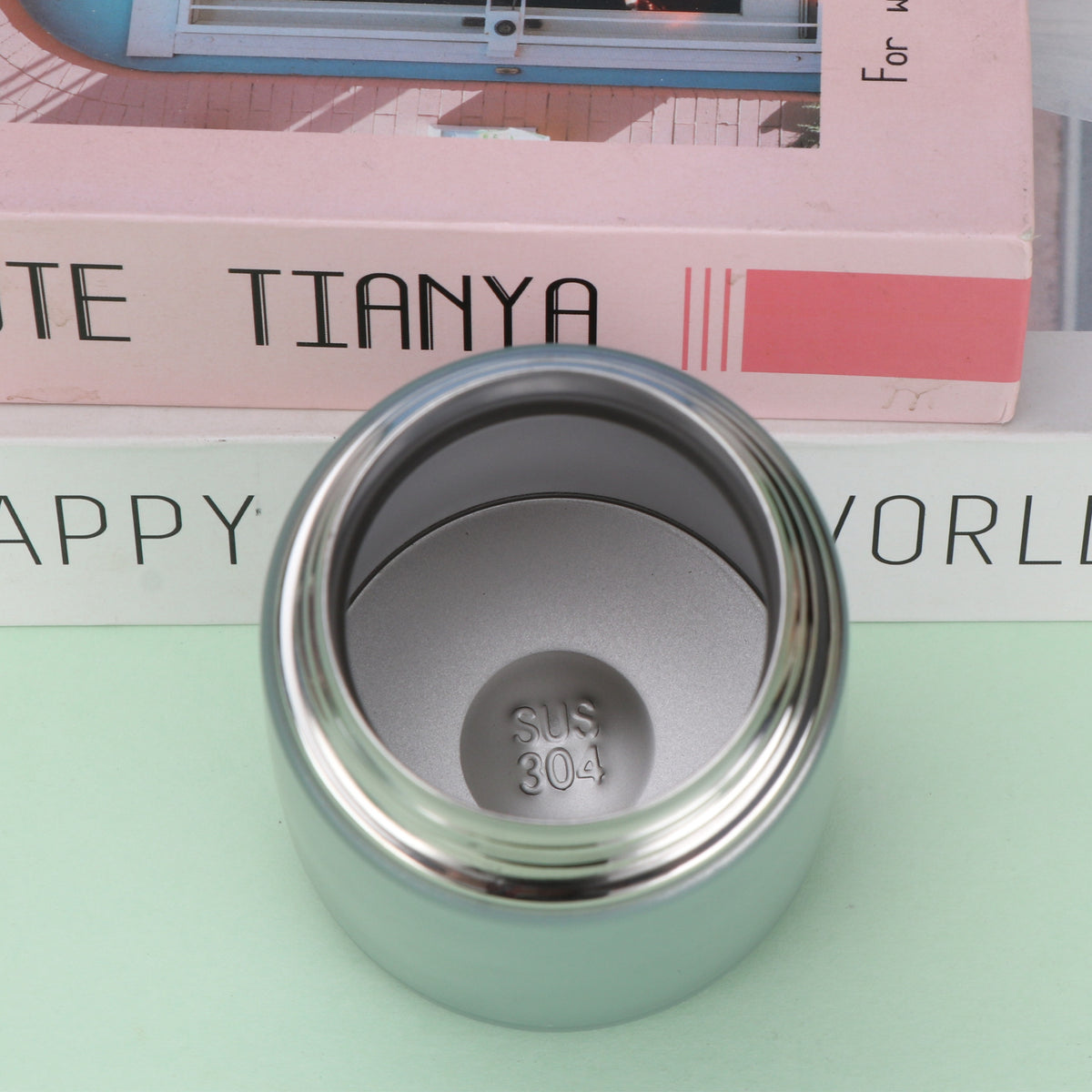 11.8oz/350ML 304 Stainless Steel Mini Vacuum Insulated Water Bottle With Tea Infuser With Handle