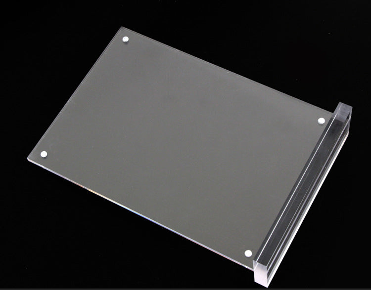 A5 Clear Acrylic Bar Tent Vertical Magnetic Sign Holder Table Menu Stand Double Sided Display