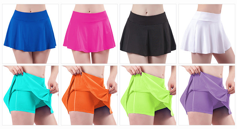 Women's Performance Pleated Tennis Skort with High-Rise Waist