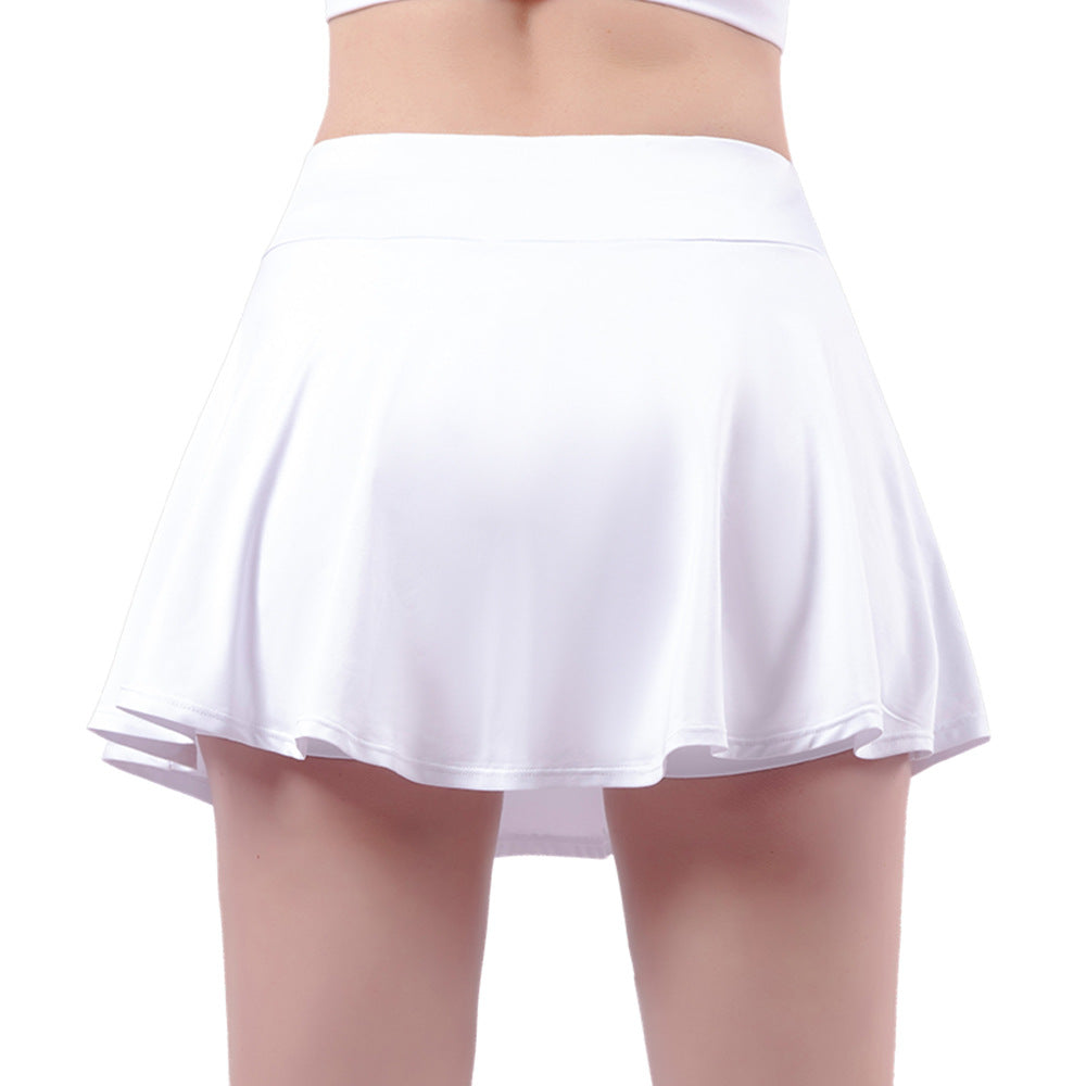 Women's Performance Pleated Tennis Skort with High-Rise Waist