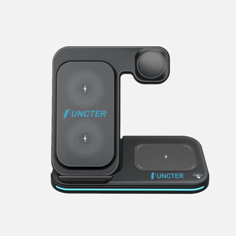 Magnetic 3" 1 Wireless Charging Station Wireless Charging Pad Travel Charger For Multiple Devices