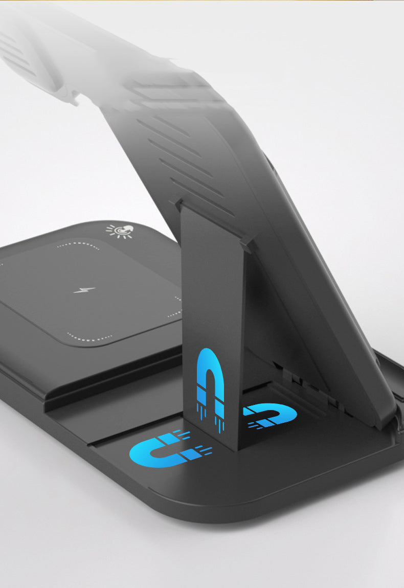 Magnetic 3" 1 Wireless Charging Station Wireless Charging Pad Travel Charger For Multiple Devices