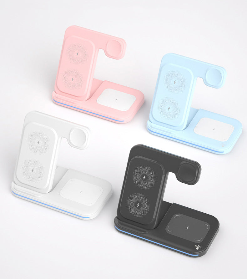 Magnetic 3" 1 Wireless Charging Station Wireless Charging Pad Travel Charger For Multiple Devices