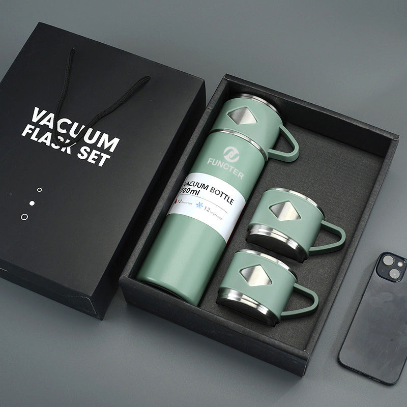 23 Oz/700ml 304 Stainless Steel Vacuum Insulated Bottle Thermal Bottle Gift Set