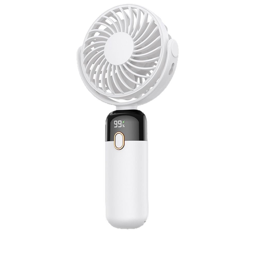 5000 mAh Portable Rotatable Fan Hand Held Small Personal Fan Neck Fan W/ Lanyard