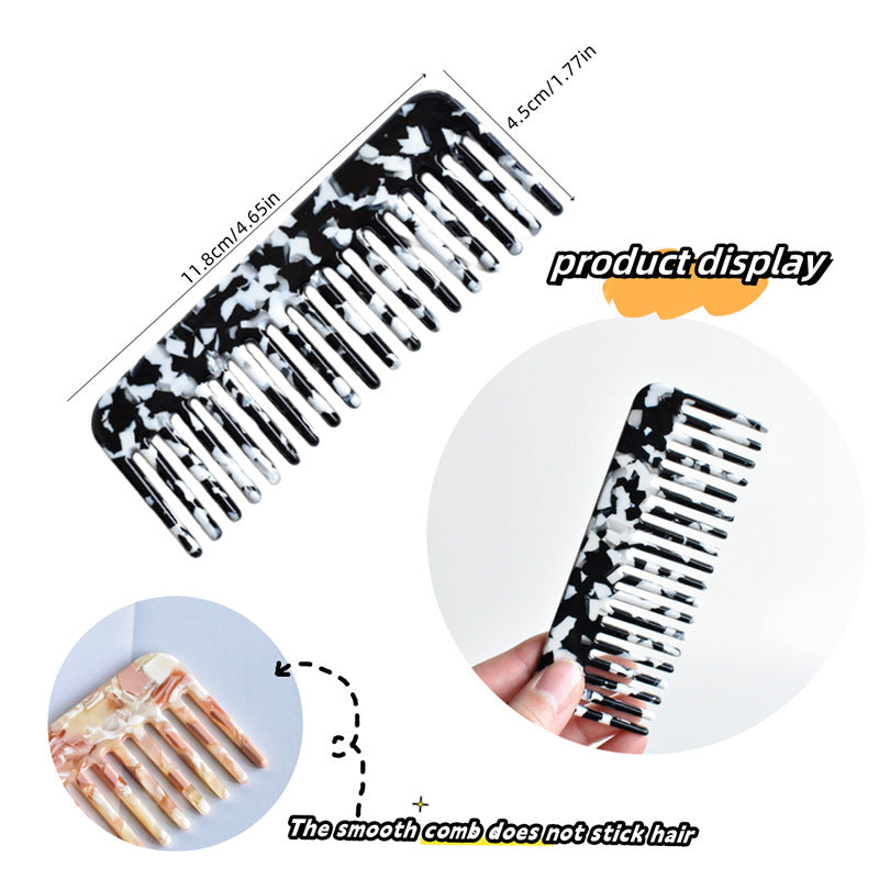 Acetate Hair Detangler Comb for Wet And Dry