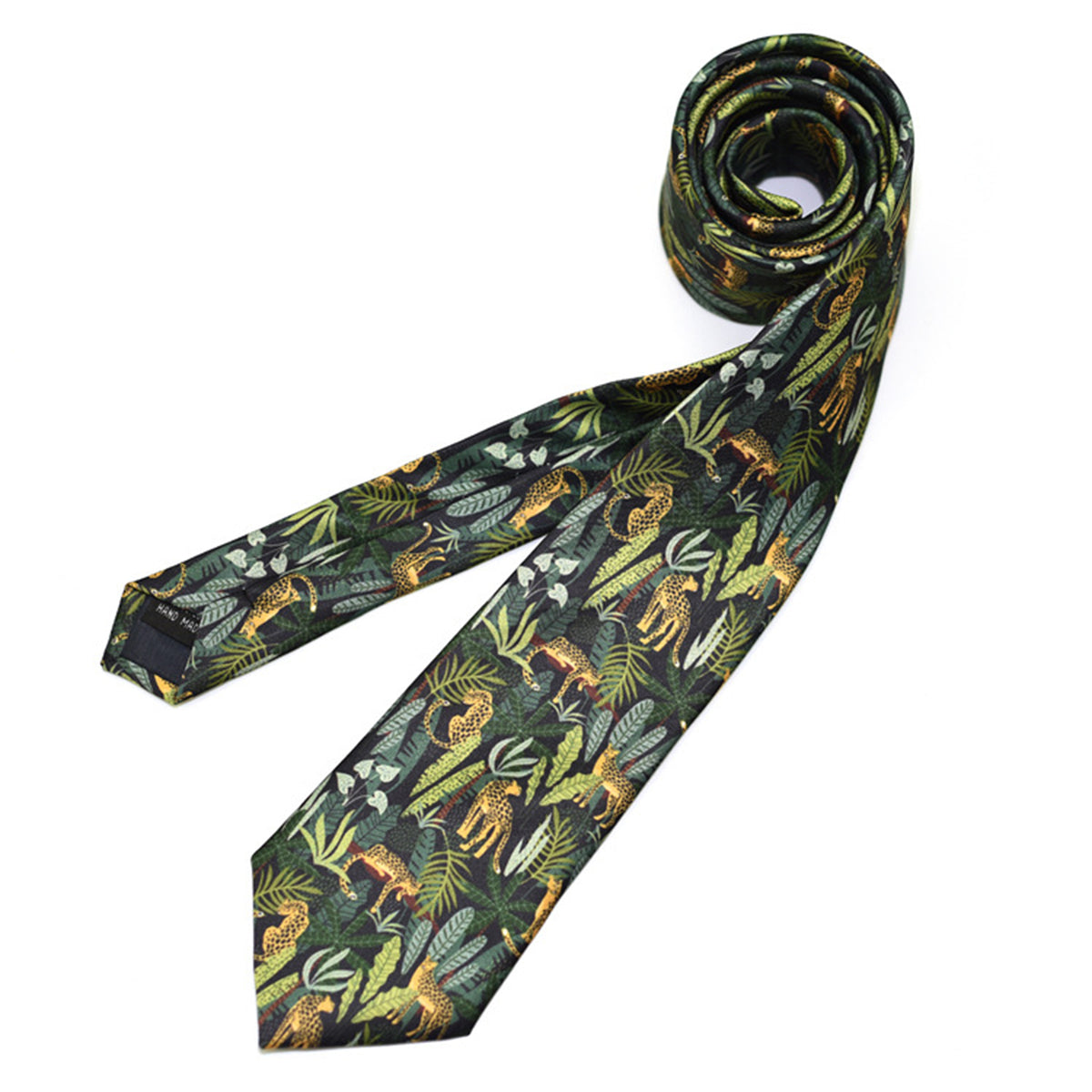 57.13" L x 2.96" W Custom Polyester Silk Multicolor Modern Men's Tie