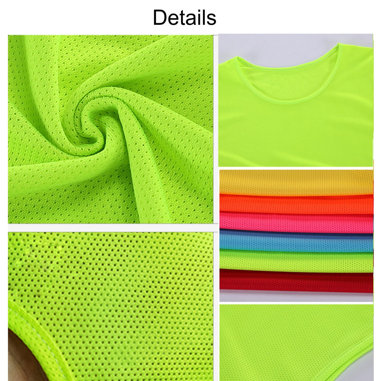 Mesh Training Vests Soccer Basketball Jersey for Youth Kids