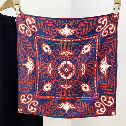 Custom 21" x 21" 100% Silk Twill Silk Square Scarf