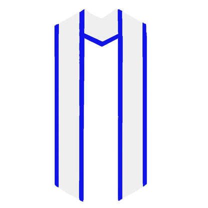 White & Blue Trim