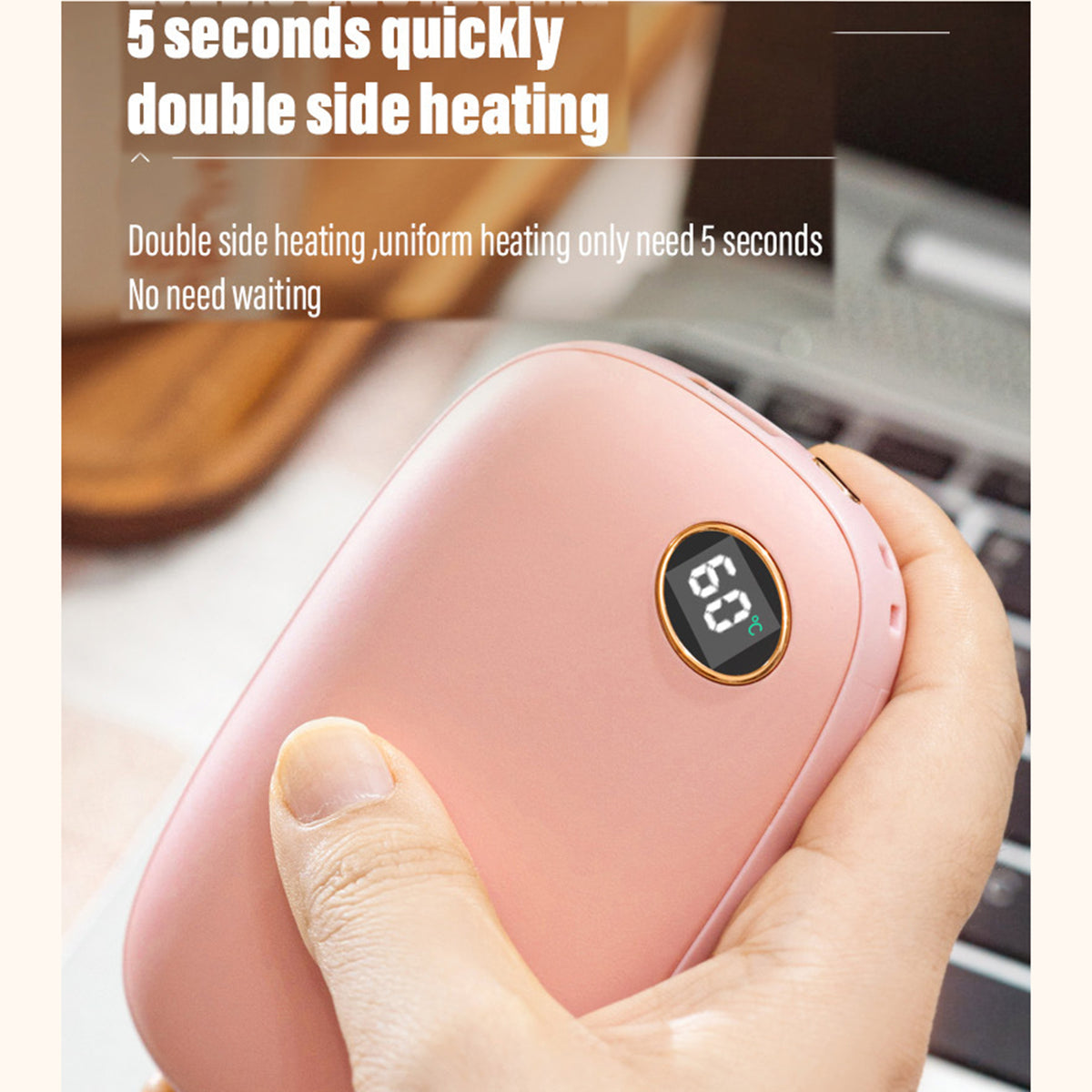 Portable Electric Hand Warmers Power Bank 10,000mAh for Winter