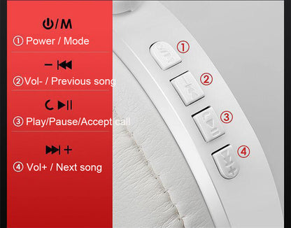 Foldable On Ear Stereo Gaming Wireless Headphone