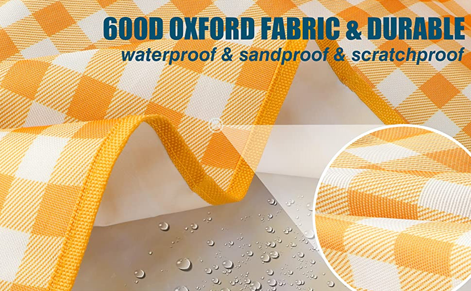 59x39" Outdoor Picnic Mat Foldable Waterproof Beach mat for Travel Camping Hiking