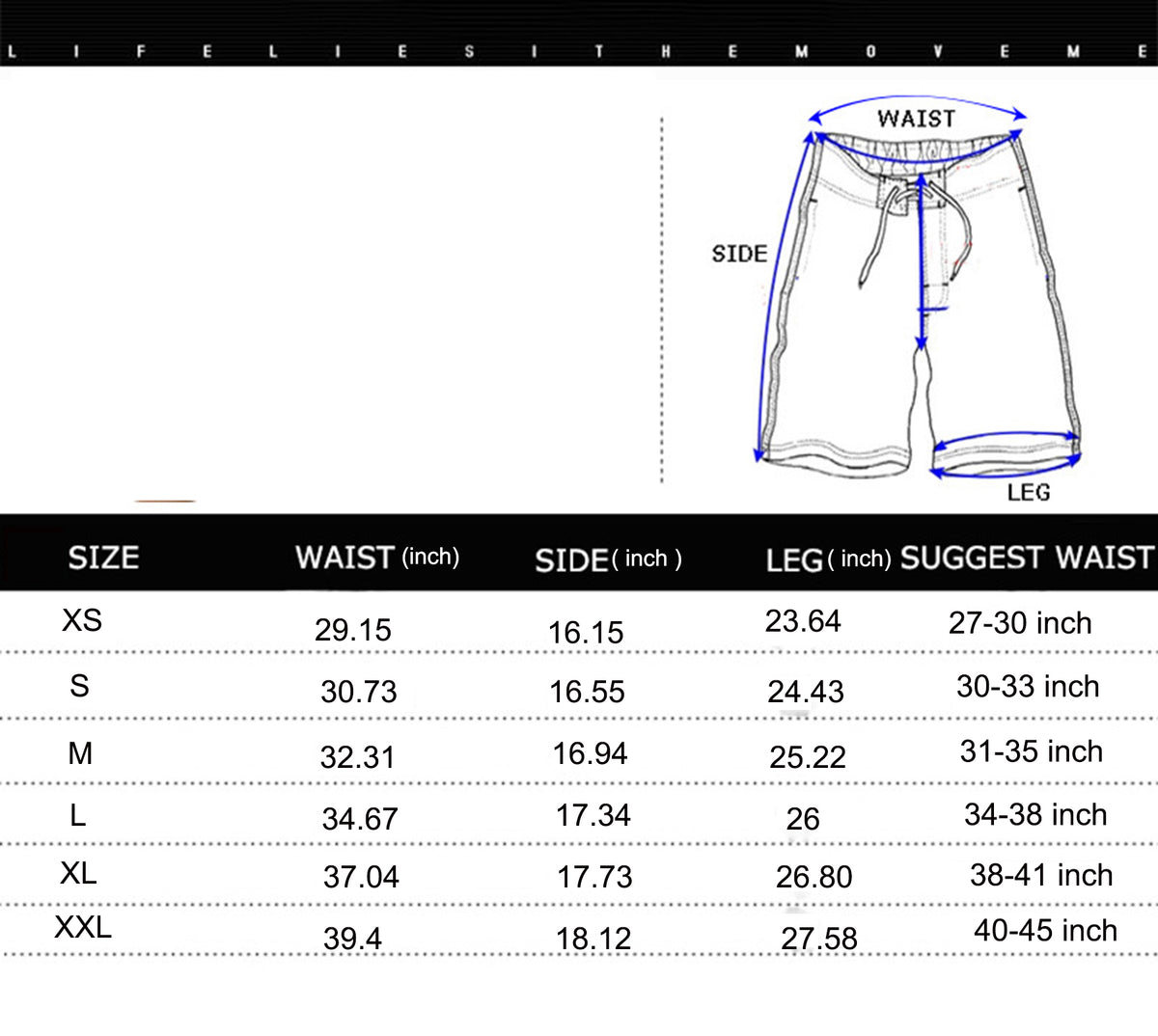 Men's Beach Shorts With mesh Liner And Two Side Pockets