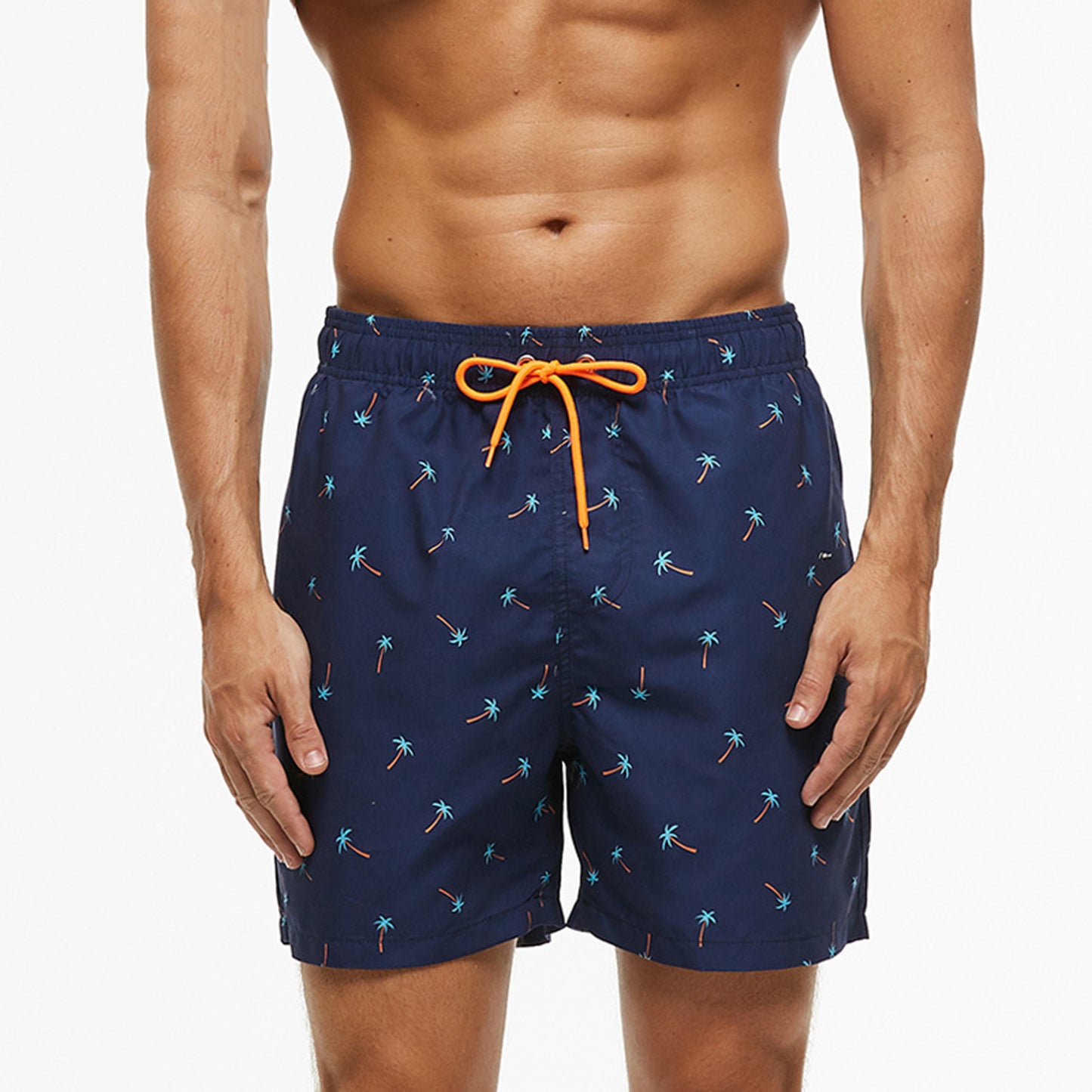 Men's Beach Shorts With mesh Liner And Two Side Pockets