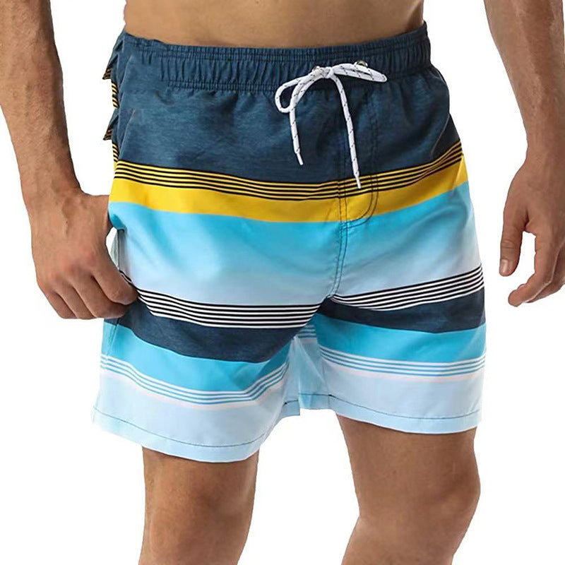 Mens Linen Shorts Casual Drawstring Summer Beach Wear