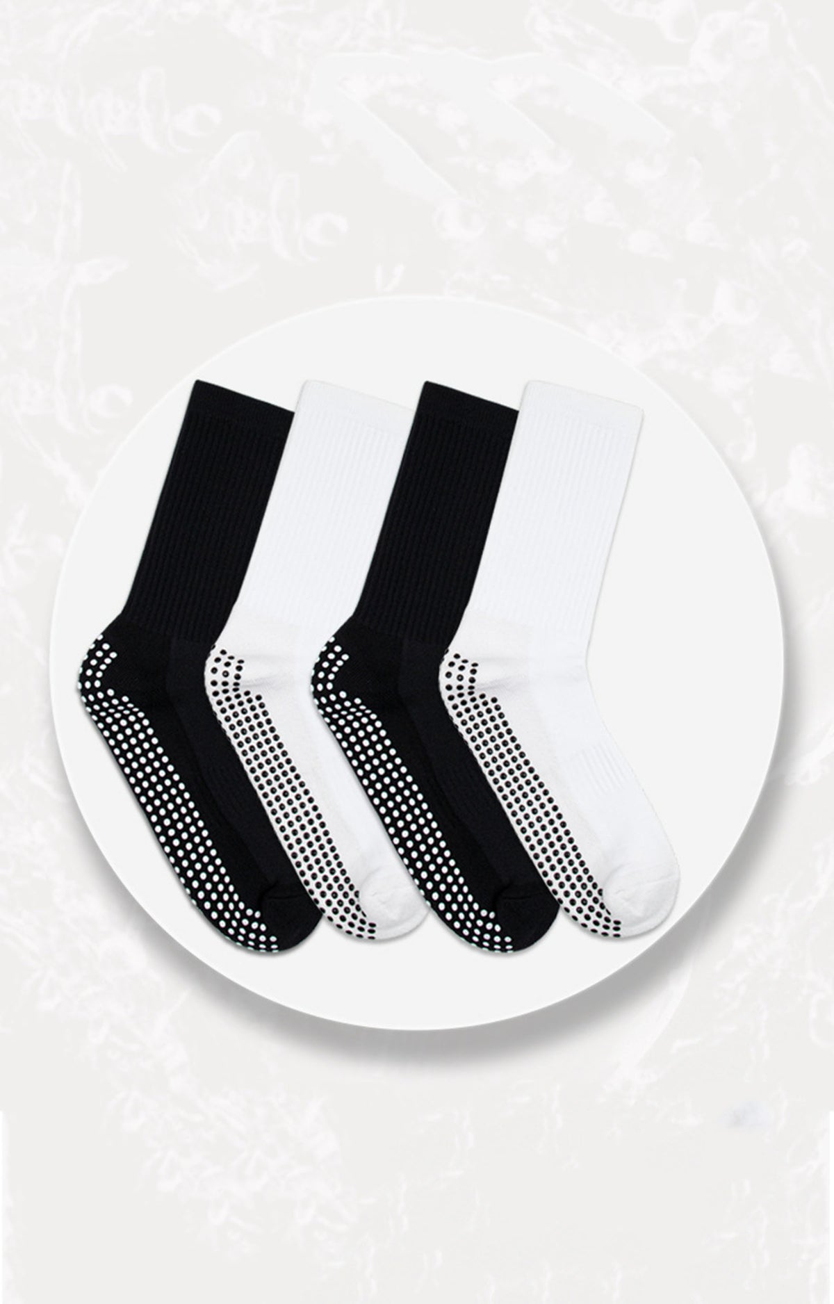 Men's Anti-slip Mid-calf Football Socks W/Dot Grip