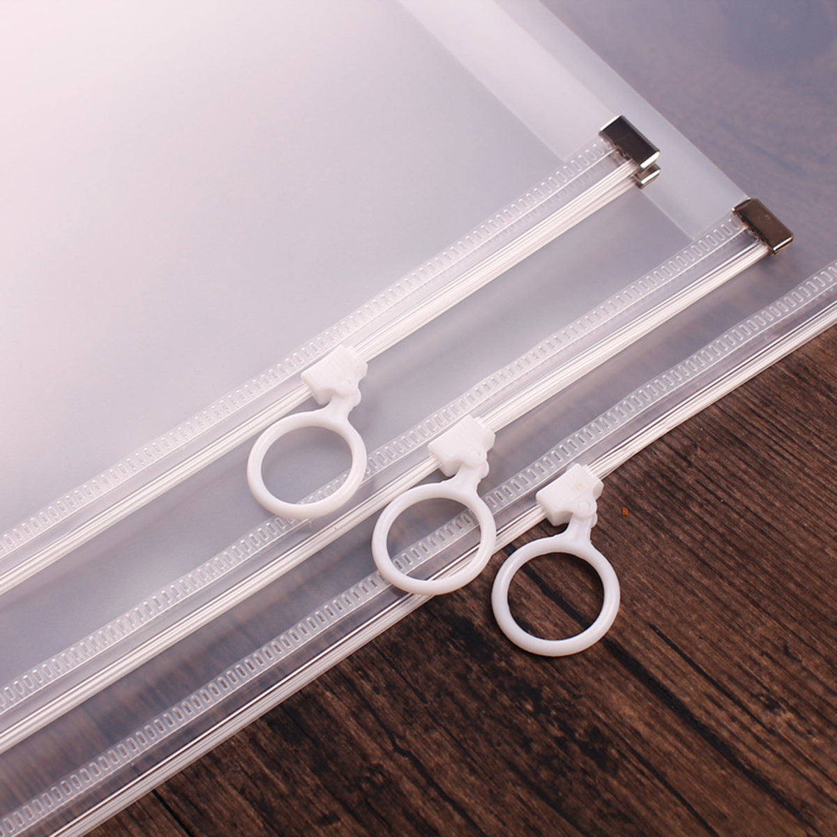 Clear Zip Plastic Envelopes A4 Zipper Document Folder Letter File Folders Expanding Envelope
