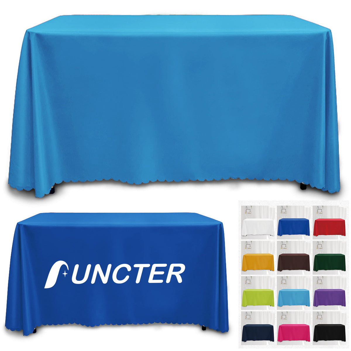 Rush 48 Hour 6' Trade Show Table Cover - 4 Sided