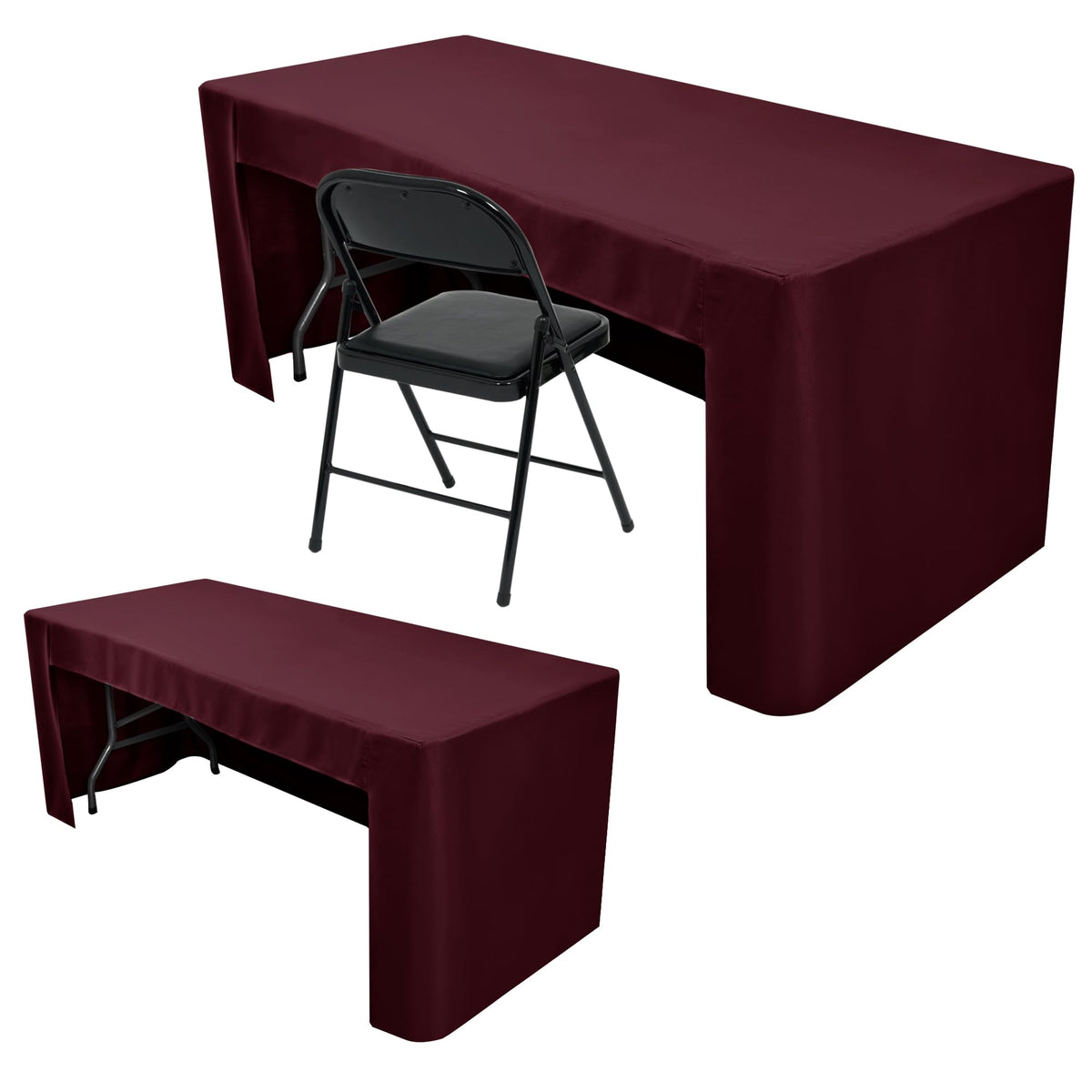 8' Table 3 Sided Fitted Full Color Printed Table Cover