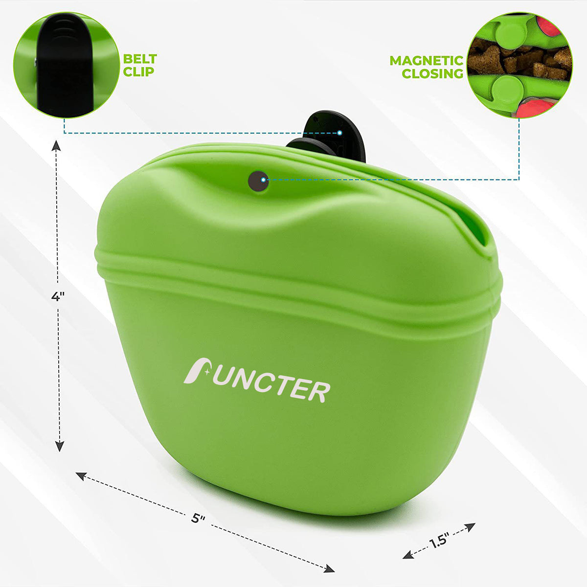 Silicone Treat Bag Fanny Pack With Waist Belt for Pet Training Walking