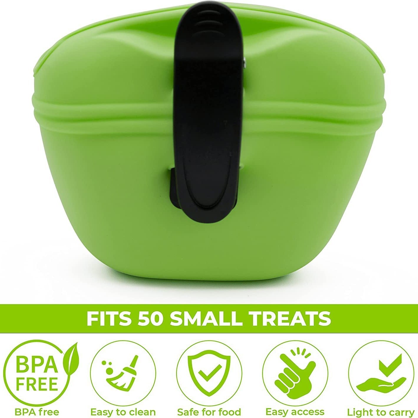 Silicone Treat Bag Fanny Pack With Waist Belt for Pet Training Walking