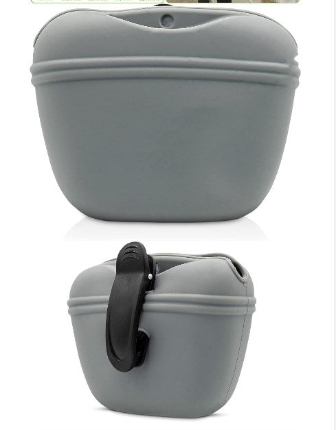 Silicone Treat Bag Fanny Pack With Waist Belt for Pet Training Walking